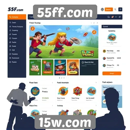 Análise da interface de usuário do 55ff.com